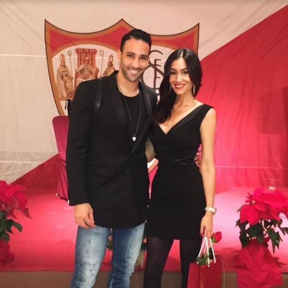 Adil Rami et Sidonie Biémont