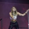 Miley Cyrus sur la scène du festival de Glastonbury le 30 juin 2019
