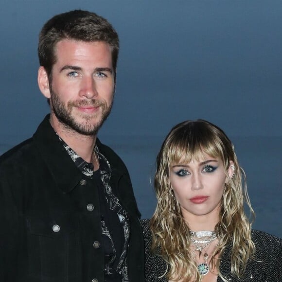 Liam Hemsworth, Miley Cyrus - Photocall - Saint Laurent présente sa collection homme printemps-été 2020 à Malibu le 6 juin 2019.