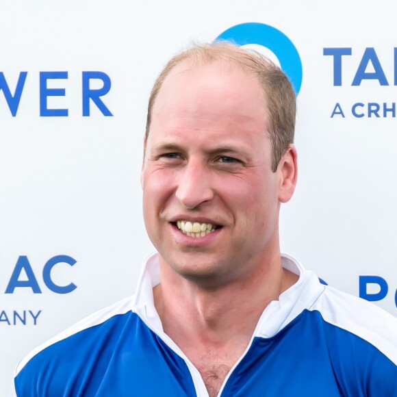 Le prince William, duc de Cambridge lors d'un match de polo de bienfaisance King Power Royal Charity Polo Day à Wokinghan, comté de Berkshire, Royaume Uni, le 10 juillet 2019.