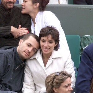 Aure Atika et Philippe Zdar à Roland Garros, en juin 2001.