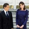 Nicolas Sarkozy et Carla Bruni à Madrid, avril 2009.