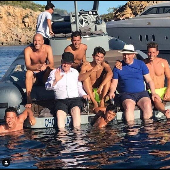 La famille Zidane en vacances à Ibiza le 19 juillet 2017.