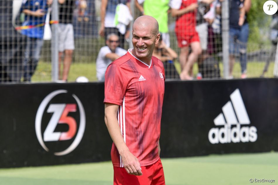 Zinédine Zidane lors de la grande finale de la Z5 Cup à AixenProvence