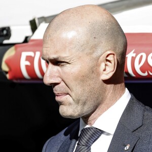 Zinedine Zidane lors de la rencontre entre le Real de Madrid et Celta de Vigo (2-0) à Madrid le 16 mars 2019