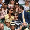 Pippa Middleton et son mari James Matthews - Les célébrités dans les tribunes de Wimbledon à Londres, le 12 juillet 2019.