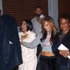 Exclusif - Cardi B, Jennifer Lopez et son fiancé Alex Rodriguez sur le tournage du film "Queens" à New York, le 3 mai 2019.
