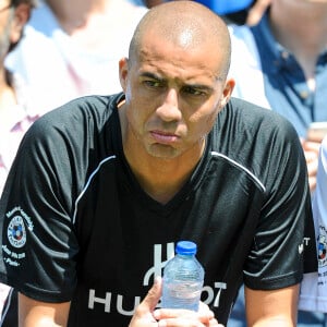 David Trezeguet - Pelé et Diego Maradona s'affrontent lors d'un match de football amical au Palais Royal à Paris le 9 juin 2016.