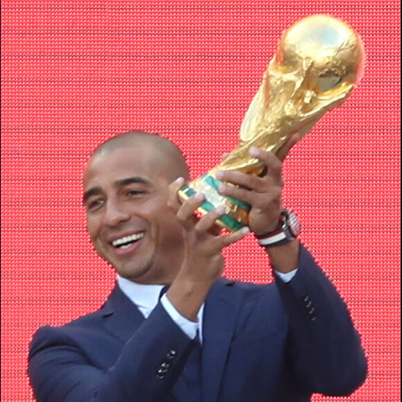 David Trezeguet - Cérémonie de présentation du trophée de la coupe du monde 2018 au Stade Luzhniki à Moscou le 9 septembre 2017.