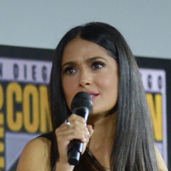 Salma Hayek, Lia McHugh, Dong-seok Ma - "Marvel Studios" - 3ème jour - Comic-Con International 2019 au "San Diego Convention Center" à San Diego, le 20 juillet 2019.