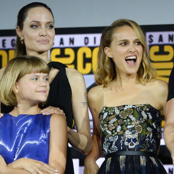 Angelina Jolie, Lia McHugh, Natalie Portman, Richard Madden - "Marvel Studios" - 3ème jour - Comic-Con International 2019 au "San Diego Convention Center" à San Diego, le 20 juillet 2019.