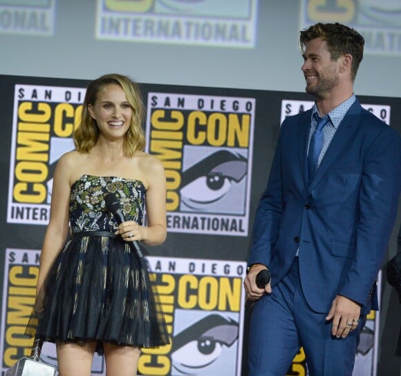 Natalie Portman et Chris Hemsworth - "Marvel Studios" - 3ème jour - Comic-Con International 2019 au "San Diego Convention Center" à San Diego, le 20 juillet 2019.