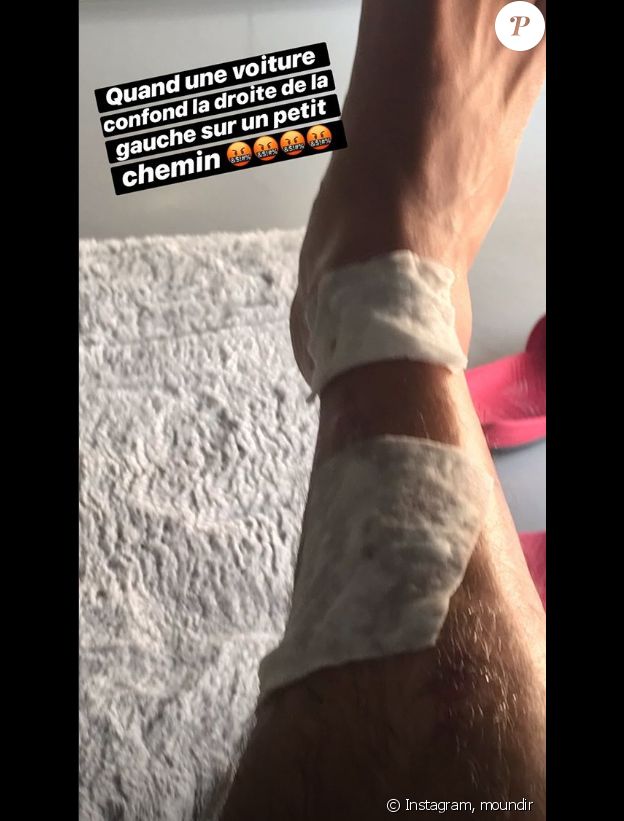 Moundir victime d'un accident de vélo, dimanche 21 juillet 2019