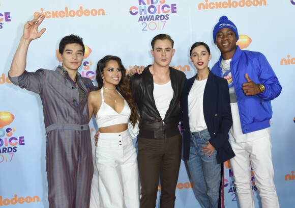 Ludi Lin, Becky G, Dacre Montgomery, Naomi Scott et RJ Cyler - Soirée des "Nickelodeon's 2017 Kids' Choice Awards" à Los Angeles le 11 mars 2017.