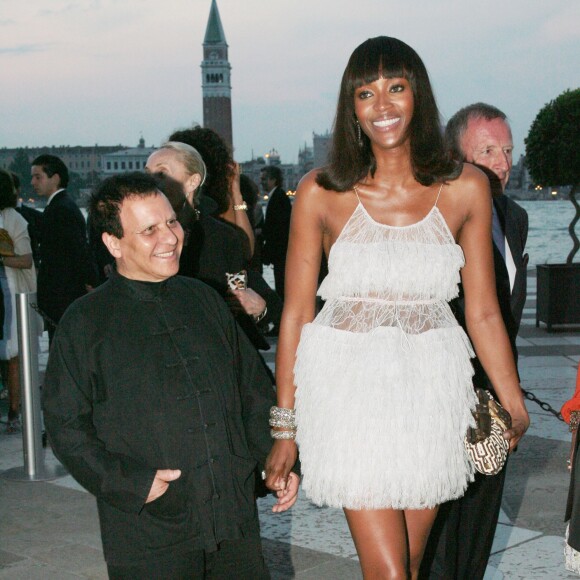 Azzedine Alaïa et Naomi Campbell à Venise en juin 2007.