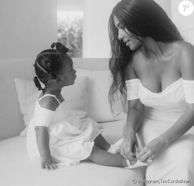 Kim Kardashian et sa fille Chicago, le 25 juillet 2019 sur Instagram.
