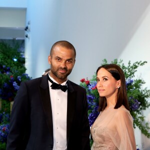 Tony Parker et sa femme Axelle assistaient au 71e gala de la Croix-Rouge monégasque à Monaco le 26 juillet 2019. © Dominique Jacovides/Bestimage