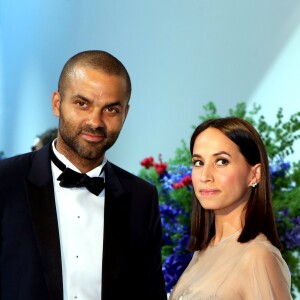 Tony Parker et sa femme Axelle assistaient au 71e gala de la Croix-Rouge monégasque à Monaco le 26 juillet 2019. © Dominique Jacovides/Bestimage