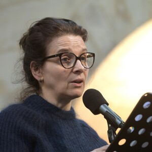 Exclusif - Juliette Binoche participe au 1er Festival de l'Art Sacré à la Chapelle Royale Saint-Frambourg de Senlis le 28 avril 2019. © Giancarlo Gorassini/Bestimage