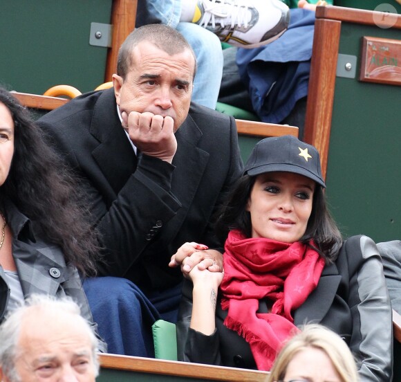 Arnaud Lagardère et Jade Foret à Roland Garros le 4 juin 2012. 