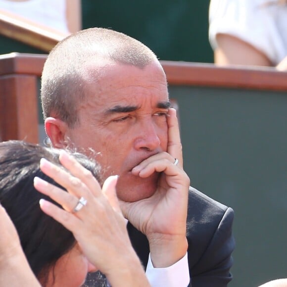 Arnaud Lagardère et Jade Foret à Roland Garros le 4 juin 2012.