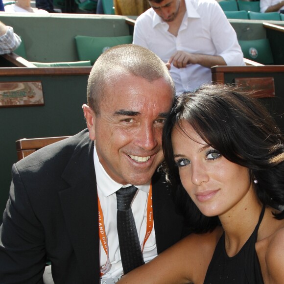 Arnaud Lagardère et Jade Foret à Roland Garros en 2012.