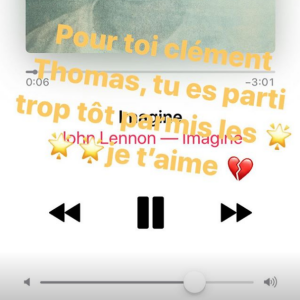 Laura Smet en deuil après la mort de son ami et acteur Clément Thomas, sur Instagram le 31 juillet 2019.