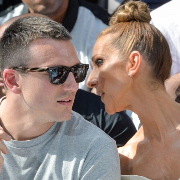 Celine Dion, Pepe Munoz - Front row du Défilé de mode Haute-Couture Automne/Hiver 2019/2020 Alexandre Vauthier à Paris. Le 2 juillet 2019. © Veeren Ramsamy / Christophe Clovis / Bestimage