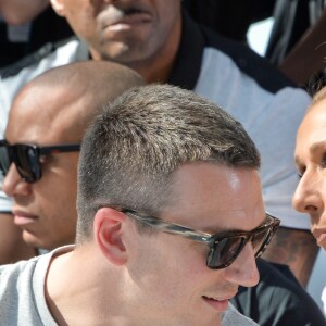 Celine Dion, Pepe Munoz - Front row du Défilé de mode Haute-Couture Automne/Hiver 2019/2020 Alexandre Vauthier à Paris. Le 2 juillet 2019. © Veeren Ramsamy / Christophe Clovis / Bestimage