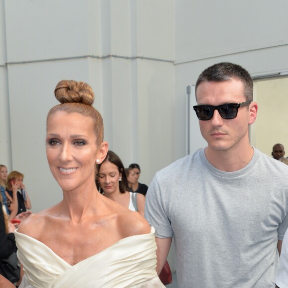 Semi Exclusif - Celine Dion, Pepe Munoz - Backstage du Défilé de mode Haute-Couture Automne/Hiver 2019/2020 Alexandre Vauthier à Paris. Le 2 juillet 2019. © Veeren Ramsamy / Christophe Clovis / Bestimage