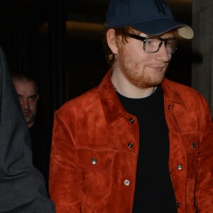 Ed Sheeran et sa fiancée Cherry Seaborn vont dîner dans le restaurant indien Gymkhana après les 38ème Brit Awards à Londres, Royaume Uni, le 21 février 2018.  Ed Sheeran and Cherry Seaborn dine at Gymkhana Indian restaurant after The Brits 2018 opting for a quite dinner for two rather than hitting the afterpartys with celeb friends in London, UK, on February 21, 2018.21/02/2018 - Londres