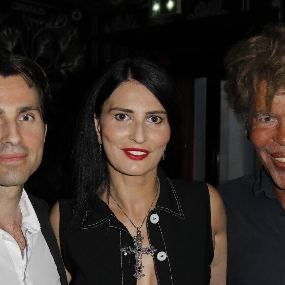 Alexandre Blondieau, Sylvie Ortega Munos, Igor Bogdanov (Bogdanoff) - Sylvie Ortega Munos dédicace son livre "Entre Océan et Mer Noire" au Montana à Paris le 12 Juillet 2018. © Marc Ausset-Lacroix/Bestimage12/07/2018 - Paris