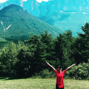 Les vacances estivales d'Alexandra Lamy (été 2019).