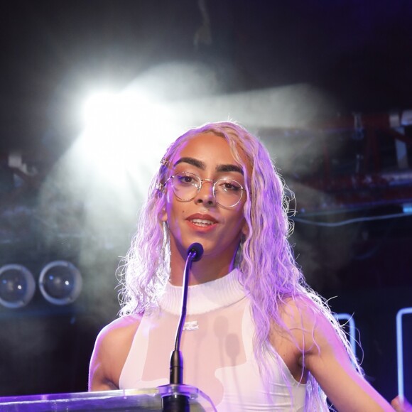 Exclusif - Bilal Hassani - Cérémonie de gala Out d'Or au Cabaret Sauvage à Paris le 18 juin 2019. Le chanteur Bilal Hassani, représentant de la France lors de l'Eurovision 2019, a remporté mardi le prix de la personnalité LGBTI de l'année remis lors de la cérémonie des Out d'or qui célèbre la visibilité des personnes LGBTI dans la sphère publique. © Marc Ausset-Lacroix/Bestimage