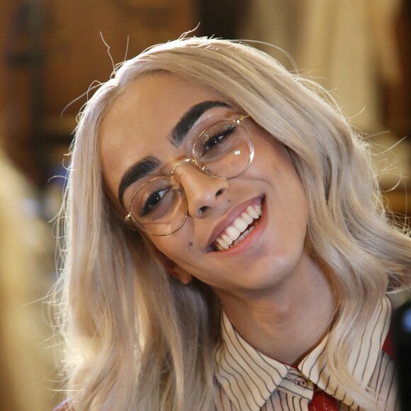 Exclusif - Bilal Hassani dévoile son album en exclusivité à ses fans à l'Hôtel de Ville de Paris, France, le 24 avril 2019. Son premier album "Kingdom" sort le vendredi 26 avril 2019. Bilal interprétera sur la scène de l'Eurovision, le 18 mai prochain à Tel Aviv le titre "Roi". © Denis Guignebourg/Bestimage