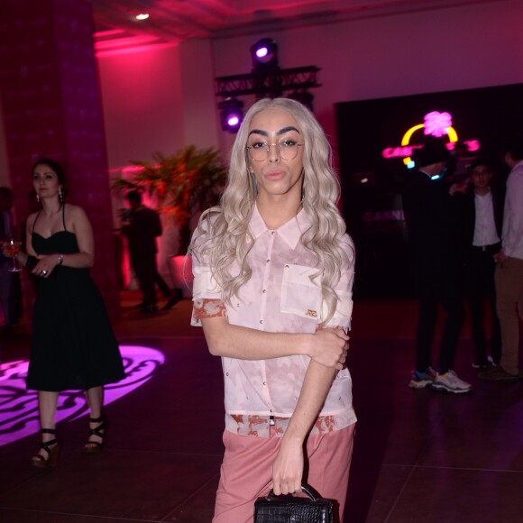 Exclusif - Bilal Hassani à la soirée de clôture de la 2ème édition du "Canneseries" à l'hôtel Martinez à Cannes, France, le 11 avril 2019. © Rachid Bellak/Bestimage