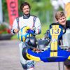 Le prince Carl Philip de Suède, qui s'est temporairement retiré du monde des courses automobiles, a pu disputer une course amicale lors de l'Open de karting de Lidköping le 3 août 2019.