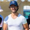 Le prince Carl Philip de Suède lors de l'Open de karting de Lidköping le 3 août 2019.