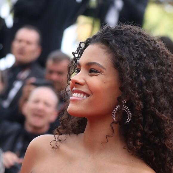 Tina Kunakey - Montée des marches du film "Les Misérables" lors du 72ème Festival International du Film de Cannes. Le 15 mai 2019 © Jacovides-Moreau / Bestimage