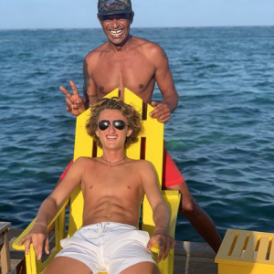 Yannick Noah et son fils Joalukas sur Instagram, le 27 juillet 2019.