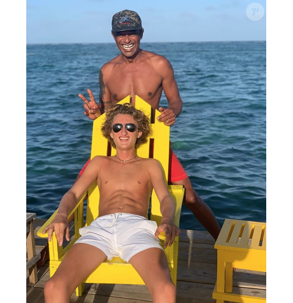 Yannick Noah et son fils Joalukas sur Instagram, le 27 juillet 2019.