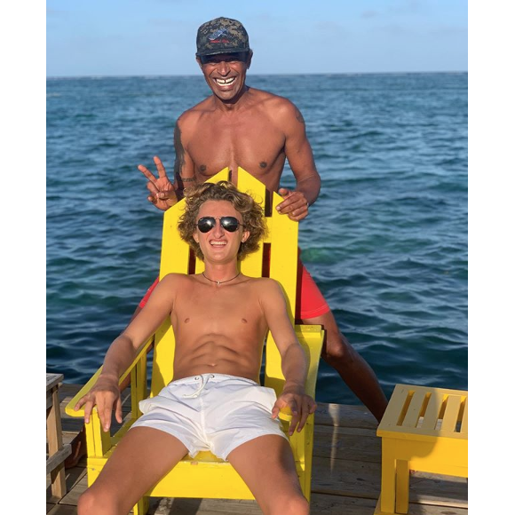 Yannick Noah et son fils Joalukas sur Instagram, le 27 juillet 2019.