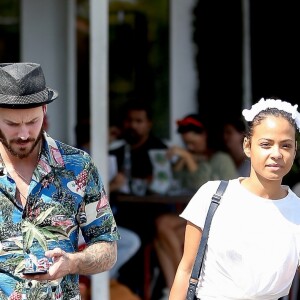 Christina Milian et son compagnon M. Pokora sont allés faire des courses chez Fred Segal à West Hollywood, le 11 mai 2019.