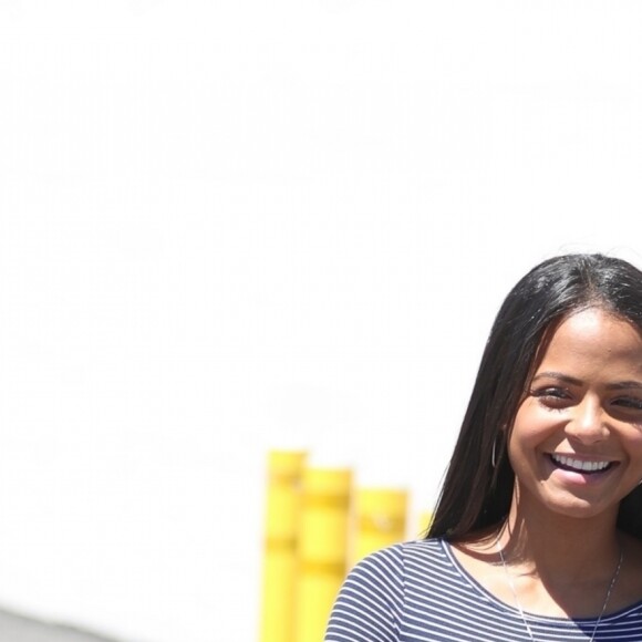 Christina Milian, enceinte, fait ses courses à Los Angeles le 2 août 2019.