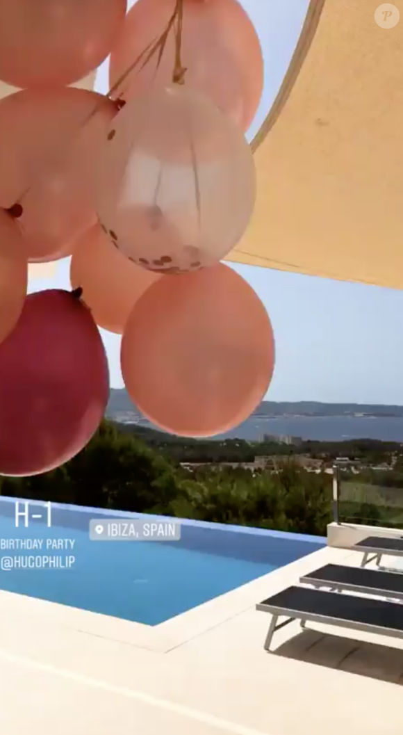 Anniversaire d'Hugo Philip, le 10 août 2019 à Ibiza.