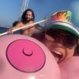 Heidi Klum et son mari Tom Kaulitz en vacances à Capri. Août 2019.