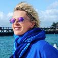 Sophie Davant au naturel en Bretagne. Le 12 août 2019.