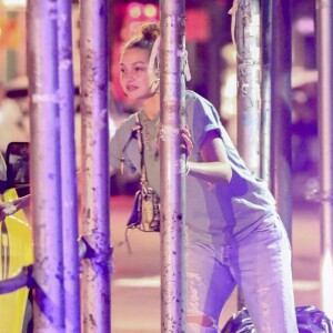 Gigi Hadid et son supposé nouveau compagnon Tyler Cameron sont allés au bar "Le Turtle" de Justin Theroux, à Manhattan. New York, le 13 août 2019.