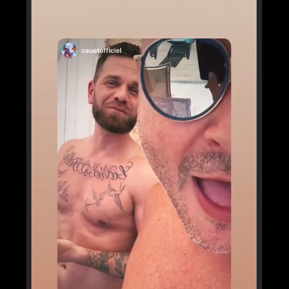 Keen'V et Cauet passent quelques jours de vacances ensemble dans le sud de la France (Août 2019).