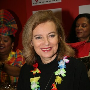 Valérie Trierweiler à l'ouverture de la 4e édition du salon de la Gastronomie des Outre-Mer et de la francophonie (SAGASDOM) au Paris Expo Porte de Versailles à Paris, France, le 1er février 2019.